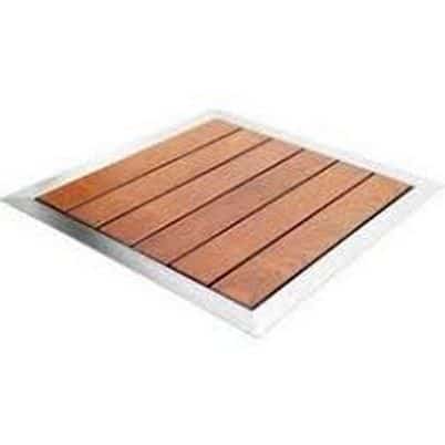 Tray ξύλινο με πλαίσιο inox 316