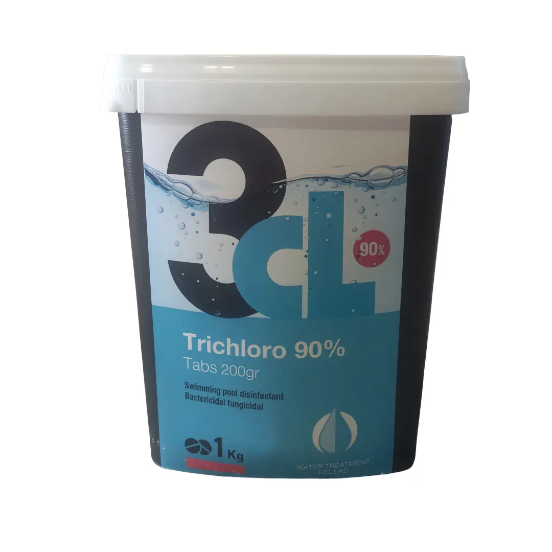 Τριχλωρο 90% ταμπλέτες 3CL tabs 200gr συσκευασία 1kg για απολύμανση νερού πισίνας