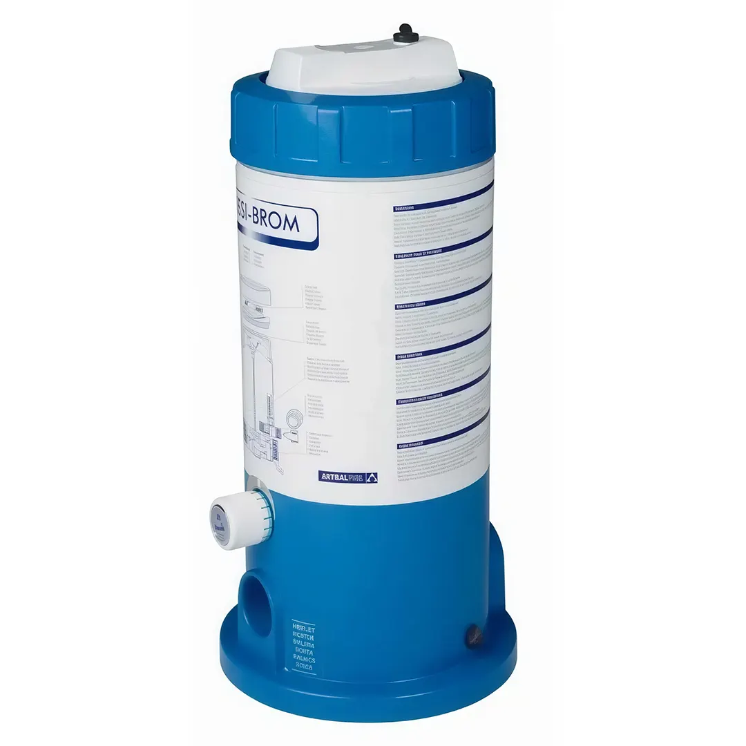 Χλωριωτής ταμπλέτας χλωρίου και βρωμίου Dossi για πισίνα με ρυθμιζόμενη δοσολογία και ανθεκτική κατασκευή