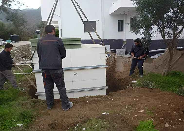 Εγκατάσταση βιολογικού καθαρισμού σε κατοικία από την Κουρτέσης Water Spa Center