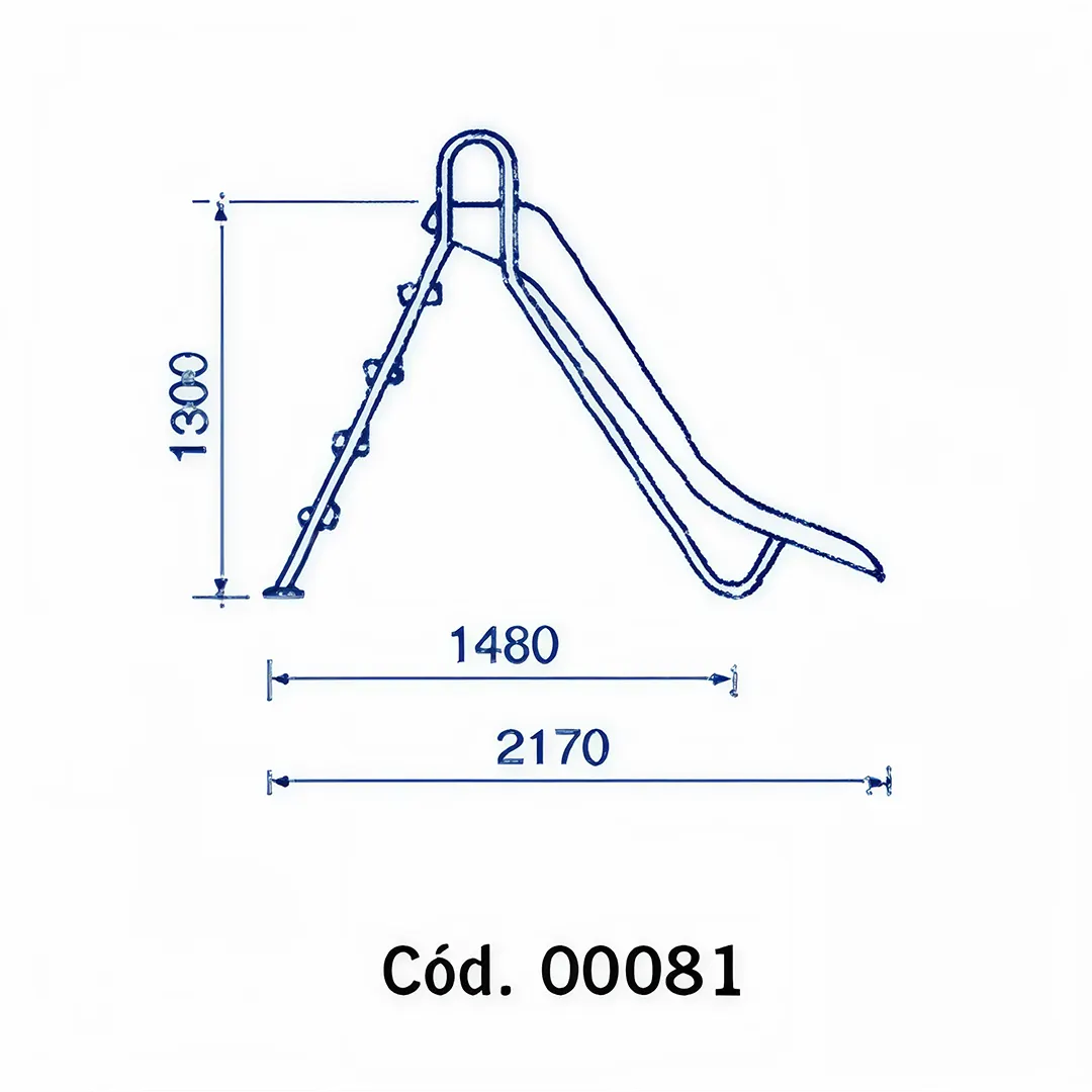 Διαστάσεις τσουλήθρας πισίνας Astralpool